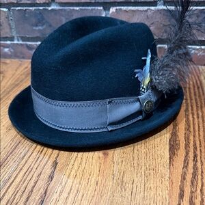 🎩 Goorin Bros Black Fedora | 100% Wool | Medium